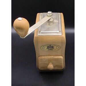 Vintage 1940s Birch German "Zassenhaus" Conical Burr Coffee Grinder ☕️
